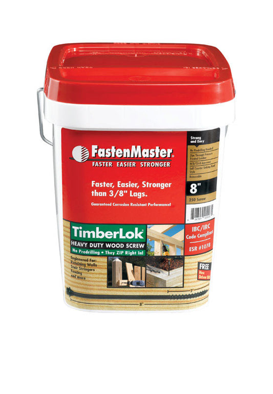 FastenMaster TimberLOK No. 10 X 8 in. L Hex Epoxy Wood Screws 250 pk