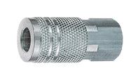 Amflo Steel 3/8 in. I/M Style Coupler 1/4 in.   Female  1 (Pack of 10)