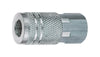 Amflo Steel 3/8 in. I/M Style Coupler 1/4 in.   Female  1 (Pack of 10)