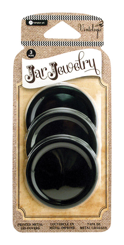 Hampton Art Jar Jewelry Regular Mouth Chalkboard Canning Lid 1 pk