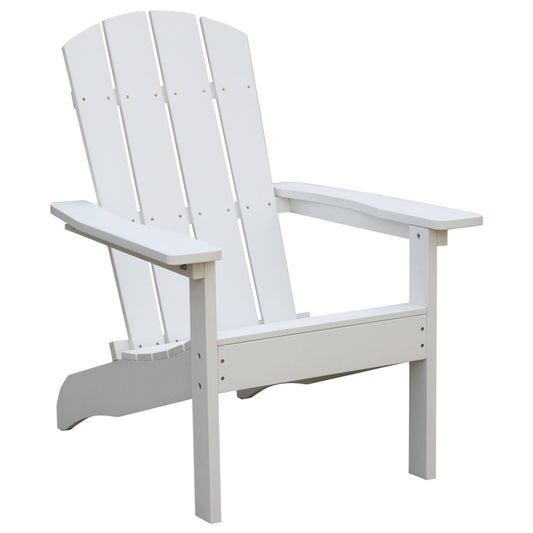 Living Accents 1 person White Resin Adirondack Chair
