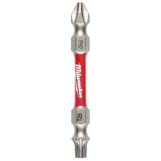 Milwaukee  SHOCKWAVE  Phillips/Torx  PH2/T25   x 2-3/8 in. L Impact Double-Ended Power Bit  Steel  1 pc.