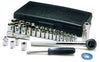 Performance Tool 1/4 and 3/8 in. drive S Metric and SAE Socket Set 40 pc