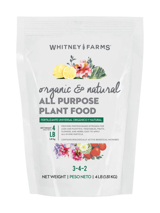 Whitney Farms All Purpose Granules Organic Plant Food 4 lb.