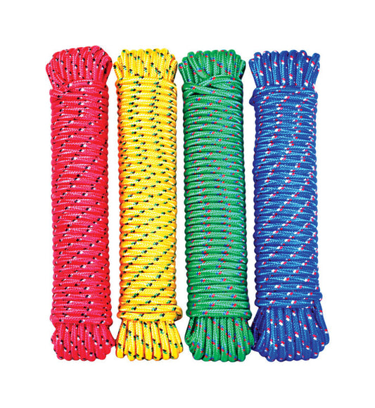 Wellington  1/2 in. Dia. x 100 ft. L Assorted  Diamond Braided  Poly  Rope