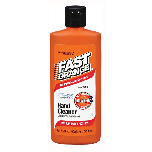 Permatex Fast Orange Orange Citrus Scent Pumice Lotion Hand Cleaner 7.5 oz. (Pack of 12)