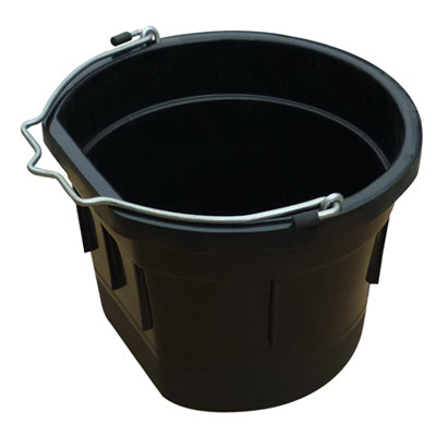 Utility Bucket, Flat Sided, Black Resin, 8-Qts.