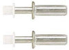 Prime-Line Silver/White Plastic/Steel Bi-fold Door Pivot 2 pk