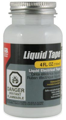 Liquid Electrical Tape, Waterproof, White, 4-oz.