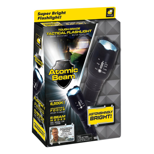 Atomic Beam Aluminum 1200 lm. Tough Grade Tactical Flashlight 2 L x 5-1/4 H x 1-1/2 W in.