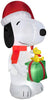 Gemmy  Airblown  Peanuts  Snoopy and Woodstock with Present  Inflatable