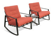 Pride Family Brands XR6201H13UOGB35 Red Cushioned Jardin Conversation 3 Piece Set
