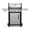 Spirit SP-335 LP Gas Grill, 3 Burners + Sear + Side Burner, 32,000 BTUs, Stainless Steel