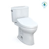 TOTO® WASHLET+®  Drake® II Two-Piece Elongated 1.28 GPF Toilet and WASHLET+® S550e Contemporary Bidet Seat, Cotton White - MW4543056CEFG#01
