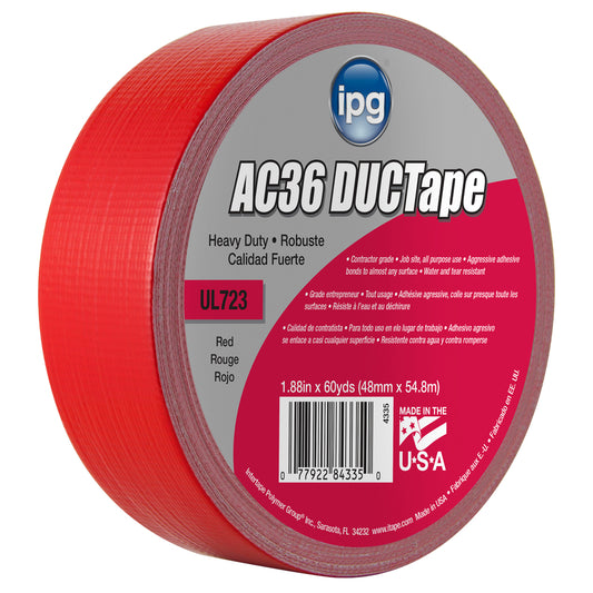 IPG 1.88 in. W X 60 yd L Red Duct Tape