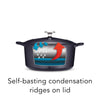 5.5 Qt Enameled Cast-Iron Series 1000 Covered Round Dutch Oven - Dark Blue
