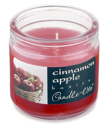 Candle lite 2400021 4 Oz Cinnamon Apple Scented Jar Candle (Pack of 12)