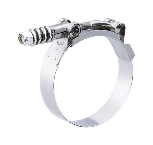 Breeze  3.88 in. to 4.19 in. Spring Loaded T-Bolt Clamp  Stainless Steel Band
