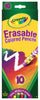 Crayola 68-4410 Erasable Colored Pencils 10 Count                                                                                                     