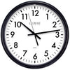 La Crosse La Crosse Clock Co. 13.5 in. L X 1.5 in. W Indoor Modern Analog Wall Clock Plastic Black/W