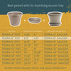 Bloem Llc Tr0683 6.5 Pebble Stone Terra Pot Planter