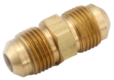 Unión abocardada de latón, sin plomo, 1/4 x 1/4 pulg.