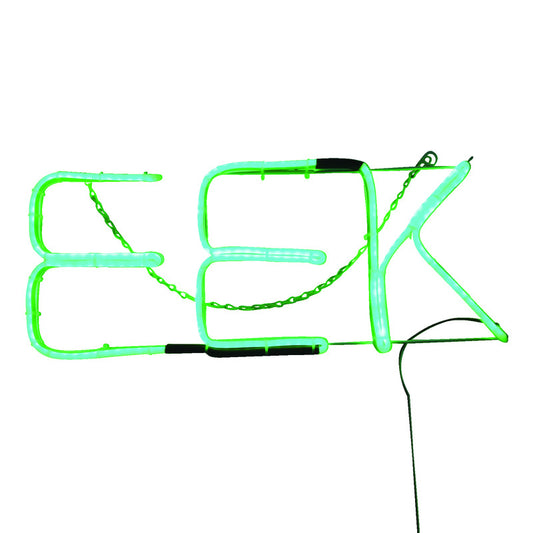 Celebrations Green 8 in. LED Prelit EEK Lights