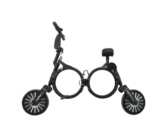 Jupiter Bike  Unisex  10 in. Dia. Electric Folding Bicycle  Black