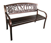 Leigh Country Tx94114 50.5 X 25 X 34 Bronze Powder Coated Metal Family Bench