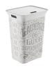 KIS White Plastic Clothes Hamper (Pack of 4)