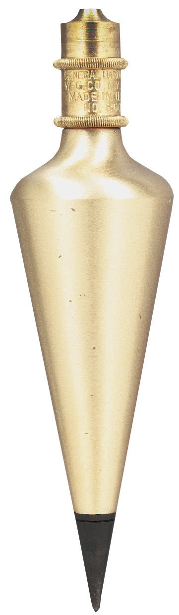 General 800-12 12 Oz Brass Plumb Bobs
