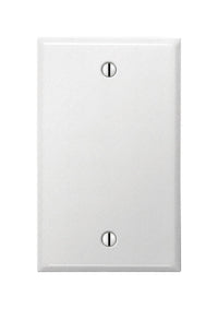 Amerelle Contractor White 1 gang Stamped Steel Blank Wall Plate 1 pk