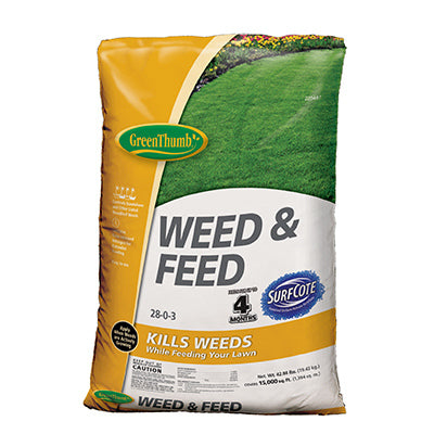 Weed & Feed, 28-0-3 Formula, 15,000-Sq. Ft. Coverage