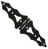 National Hardware 8 in. L Black Ornamental Strap Hinge 2 pk