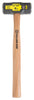 Collins 4 lb Steel Milled Face Engineering Hammer 16 in. Hickory Handle