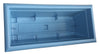Bloem Dayton Ocean Blue Resin UV-Resistant Deck Planter 9.5 H x 27 W x 11.75 D in.