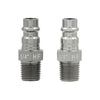 Tru-Flate Anodized Aircraft Aluminum Plug 1/4 in. Male  1 2 pc