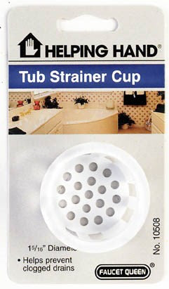 Faucet Queen 10508 1-5/16" White Strainer Cup (Pack of 3)