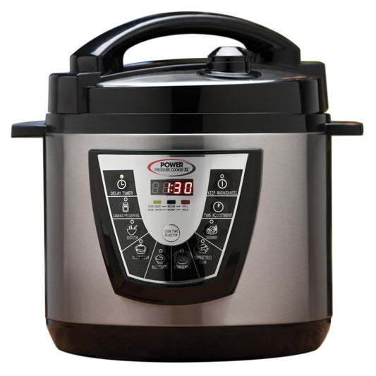 Power Pressure Cooker  As Seen on TV  Silver/Black  Stainless Steel/Plastic  Pressure Cooker
