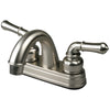 Ultra Faucets Non-Metallic Brushed Nickel Centerset Bathroom Sink Faucet 4 in.