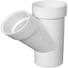 Charlotte Pipe Schedule 40 4 in. Hub X 4 in. D Hub PVC Street Wye 1 pk