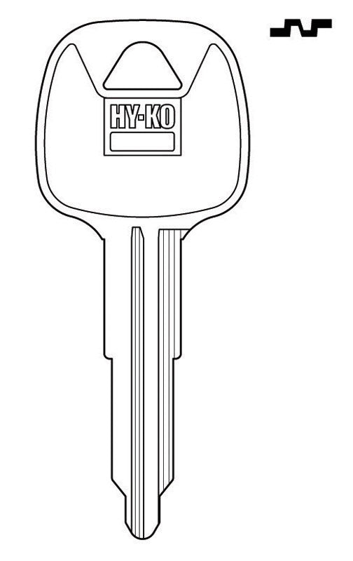 Hy-Ko Traditional Key Automotive Key Blank Double sided For Mazda (Pack of 10)