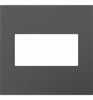 Legrand Adorne Magnesium 2 gang Polycarbonate Toggle Screwless Wall Plate 1 each