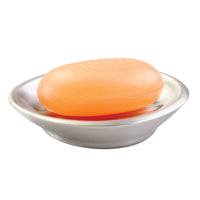 iDesign Forma Brushed Silver Stainless Steel Soap Dish