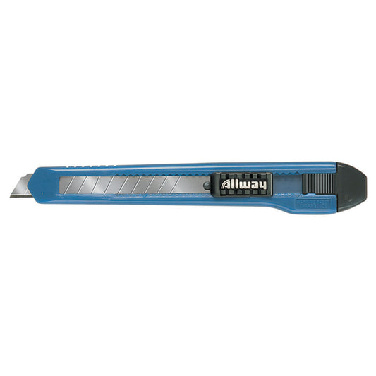 Allway 5 in. Retractable Snap-Off Utility Knife Blue 1 pk