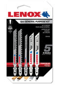 Lenox 1994456 T-Shank Jig Saw Blade Kit 5 Piece Set