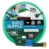 Swan Soft&Supple 5/8 in. D X 25 ft. L Heavy Duty Garden Hose Green