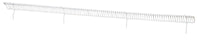 Lozier Wire Bin Front 3 In. H X 48 In. W White (Pack of 20)