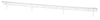 Lozier Wire Bin Front 3 In. H X 48 In. W White (Pack of 20)