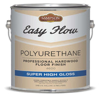 Sampson Easy Flow Super High-Gloss Clear Hardwood Floor Finish 1 gal (Pack of 4)
